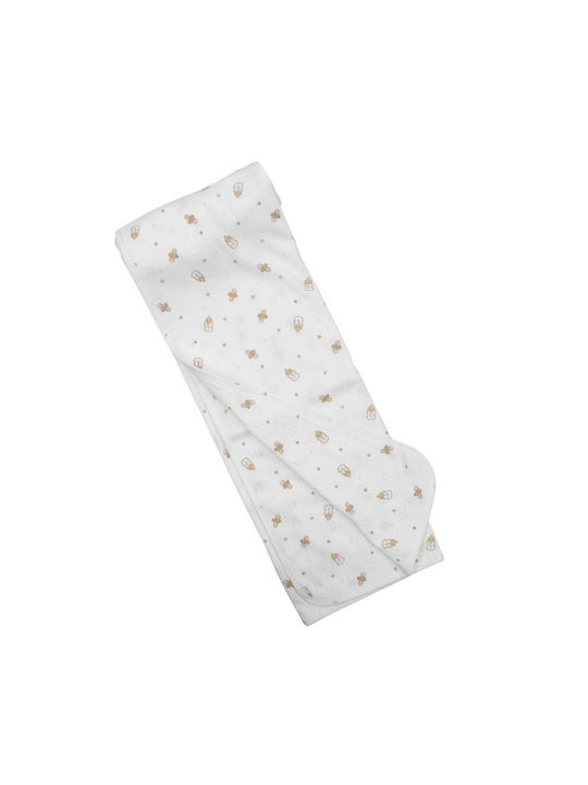 Kamtex Baby Swaddle Wrap Ecru 87x87cm.