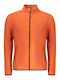 Men's Fleece Cardigan Orange