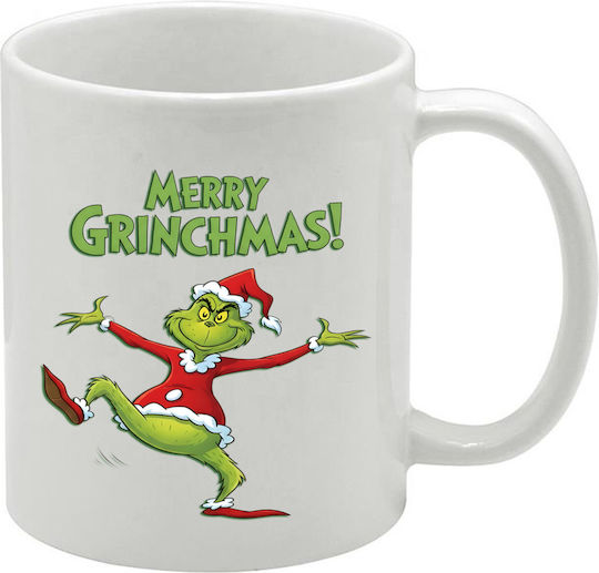 Бяла Чаша Коледна Grinch