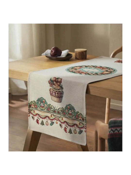 Gofis Home Christmas Tablecloth Runner Fabric B...