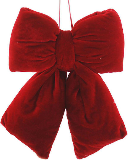 Velvet Bow Burgundy 29cm