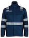 STOP Arbeitsjacke Reflektierend Marineblau