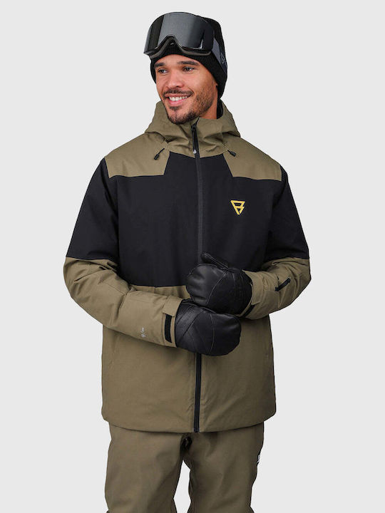 Brunotti Stores 2521200035-6555 Jachetă Pentru Bărbați de Ski și Snowboard Verde