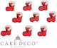 xfood Weihnachtsaccessoires Santa Boots Kleine Dekorative Gläser 8 Stück