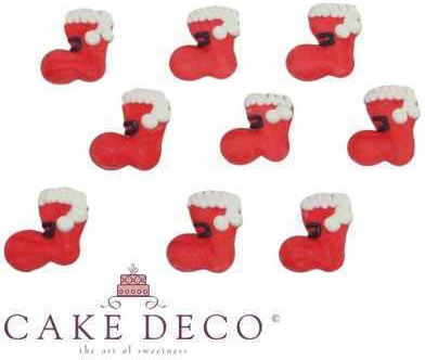 xfood Weihnachtsaccessoires Santa Boots Kleine Dekorative Gläser 8 Stück