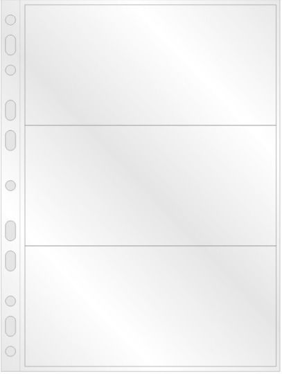 Buzunare Pentru Dosare Pentru Bancnote A4 3 Locuri Pachet 100 Bucăți