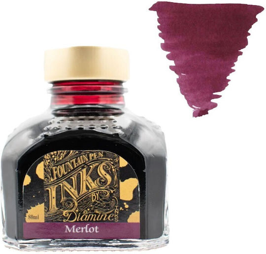 Diamine Ersatz- und Füllfederhaltertinten für Stift Bordeaux 80ml