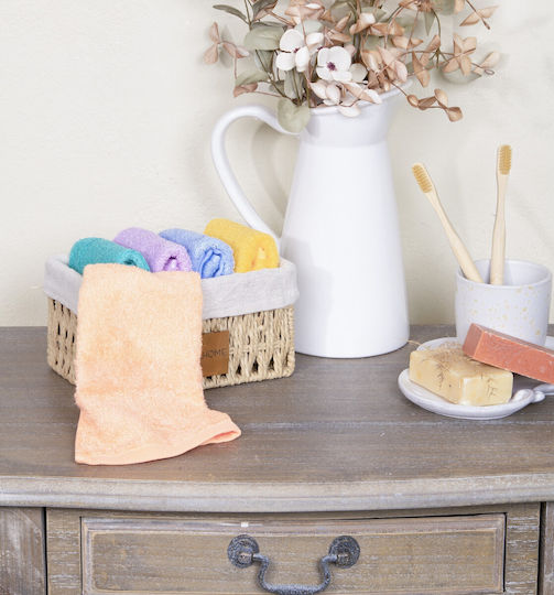 Nima Bamboo Washcloth 25x25cm Multicolour 5 Pieces