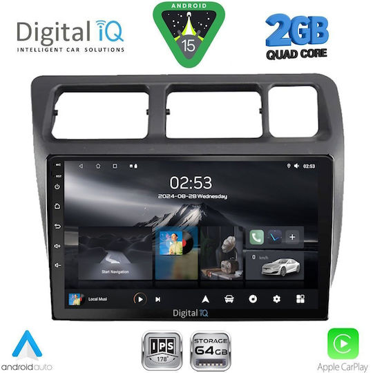 Digital IQ Ηχοσύστημα Αυτοκινήτου για Toyota Corolla 1992-1997 (Bluetooth/USB/WiFi/GPS/Apple-Carplay/Android-Auto) με Οθόνη Αφής 9"