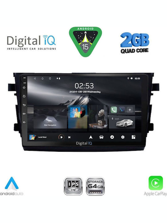 Digital IQ Car Audio System for Suzuki Celerio 2015-2021 (Bluetooth/USB/WiFi/GPS/Apple-Carplay/Android-Auto) with Touch Screen 9"