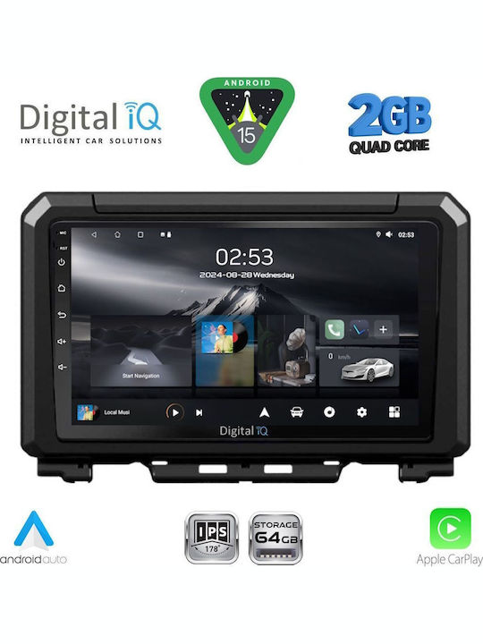 Digital IQ Car Audio System for Suzuki Jimny 2018 (Bluetooth/USB/WiFi/GPS/Apple-Carplay/Android-Auto) with Touch Screen 9"