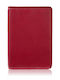 Leather Men's Wallet with RFID Red