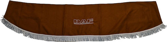 Dekorative Vorhänge Windschutzscheibe Daf Braune Kanten Mit Logo