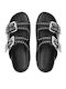 Flache Sandalen für Damen in Schwarz Farbe