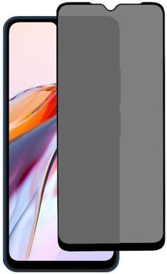 Full Glue Privacy Full Face Tempered Glass Black (Redmi 10C)