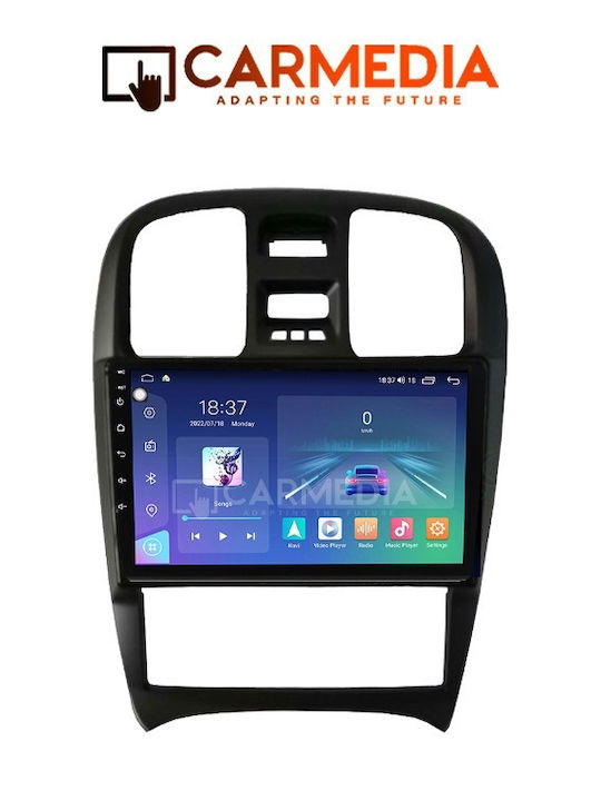 Carmedia Auto-Audiosystem für Hyundai Sonate 2000-2006 (Bluetooth/USB/WiFi/GPS/Apple-Carplay/Android-Auto) mit Touchscreen 9"
