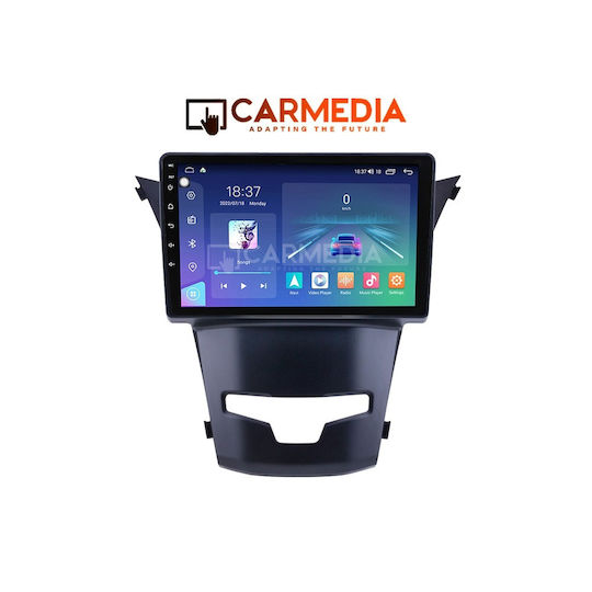 Carmedia Ηχοσύστημα Αυτοκινήτου για Ssangyong Korando 2014 (Bluetooth/USB/WiFi/GPS/Apple-Carplay/Android-Auto) με Οθόνη Αφής 9"