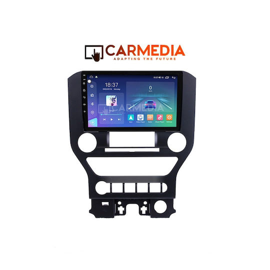 Carmedia Car Audio System for Ford Mustang 2015-2020 (Bluetooth/USB/WiFi/GPS/Apple-Carplay/Android-Auto) with Touch Screen 9"