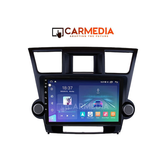 Carmedia Car Audio System for Toyota Highlander 2008-2015 (Bluetooth/USB/WiFi/GPS/Apple-Carplay/Android-Auto) with Touch Screen 10"