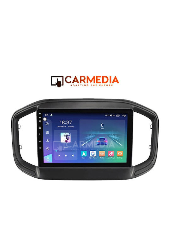 Carmedia Car Audio System for Fiat Strada 2020 (Bluetooth/USB/WiFi/GPS/Apple-Carplay/Android-Auto) with Touch Screen 9"