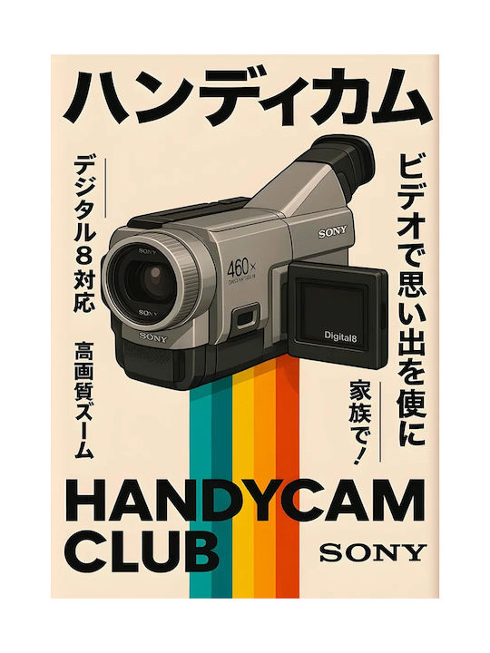 Poster Retro Sony Handycam Club Japanese Edition Gm2414 21cm X 30cm
