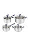 Tefal Daily Cook Set De Oale Din Oțel Inoxidabil 4 Piese