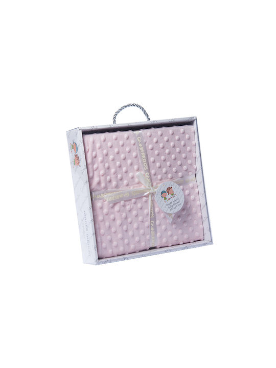 Gamberritos Kids Blanket Nursery Swaddling Blankets Pink 80x110cm