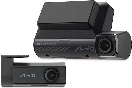 Cameră Dublă DVR Auto Mio Mivue 955wd 4k/2.5k HDR Wi-Fi GPS Alertă Cameră Radar Fixă Neagră