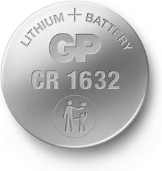 GP Batteries Lithium Cell Watch Batteries CR1632 3V Pack of 5