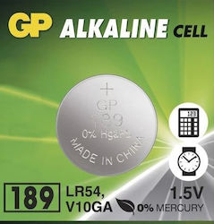 GP Batteries 189 Baterii Alkaline Pentru Ceasuri LR54 1.5V 10 Buc
