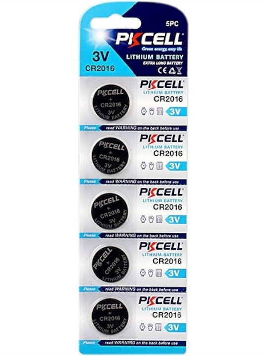 Pkcell Batterie Lithium für Uhren CR2016 3V 1Stück