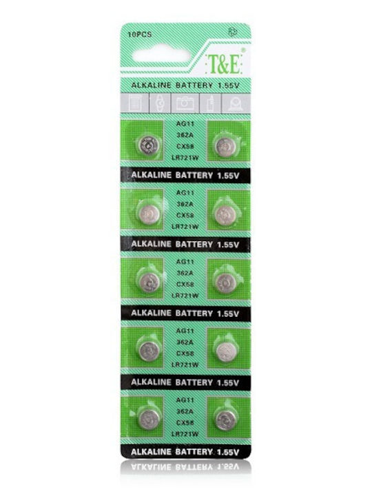 TianQiu Alkaline Watch Batteries LR58 1.5V 10pcs