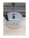 Rund Couchtisch Metall Silver STE-003675-V5264 B45xT75cm