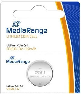 MediaRange Lithium Coin Cell Μπαταρία CR1616 3V 1τμχ