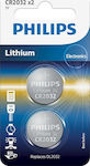 Philips Batterien Lithium für Uhren CR2032 3V 2...