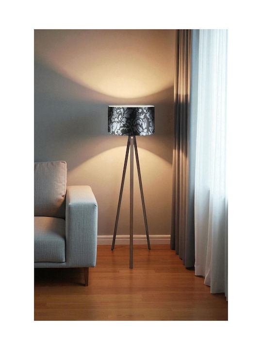 Lampadar Tripod Decorațional Abajur 140x38cm