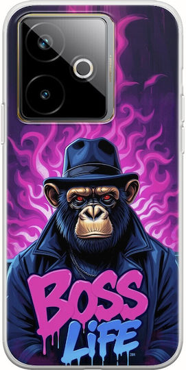 Boss Life Chimpanzee Realme Gt 7 5g Silicon Transparent Flexibil TPU