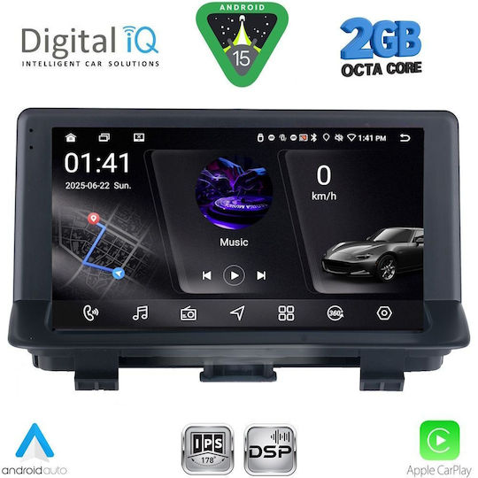 Digital IQ Car Audio System for Audi Q3 2013-2018 (Bluetooth/USB/WiFi/GPS/Apple-Carplay/Android-Auto) with Touch Screen 9"