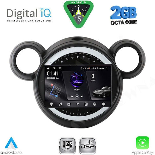 Digital IQ Ηχοσύστημα Αυτοκινήτου για Mini Countryman / Paceman 2010-2016 (Bluetooth/USB/WiFi/GPS/Apple-Carplay/Android-Auto) με Οθόνη Αφής 9"