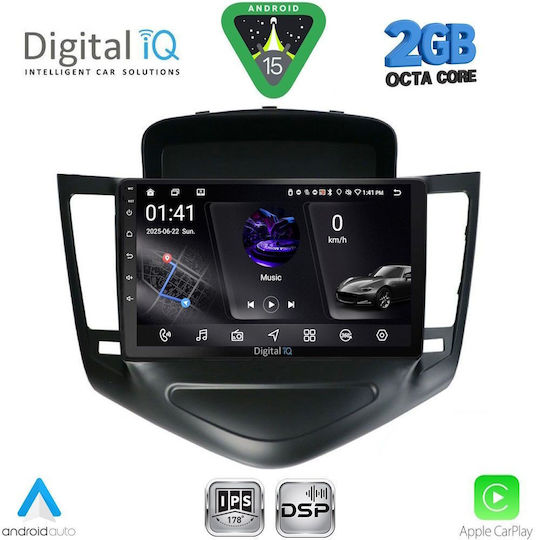 Digital IQ Ηχοσύστημα Αυτοκινήτου για Chevrolet Cruze 2008-2012 (Bluetooth/USB/WiFi/GPS/Apple-Carplay/Android-Auto) με Οθόνη Αφής 9"
