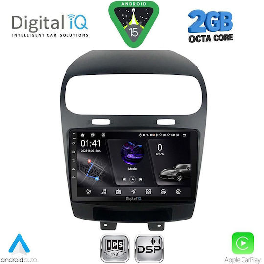 Digital IQ Car Audio System for Fiat Freemont 2008-2020 (Bluetooth/USB/WiFi/GPS/Apple-Carplay/Android-Auto) with Touch Screen 9"