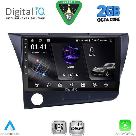 Digital IQ Ηχοσύστημα Αυτοκινήτου για Honda CR-Z 2010-2016 (Bluetooth/USB/WiFi/GPS/Apple-Carplay/Android-Auto) με Οθόνη Αφής 9"