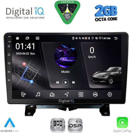 Digital IQ Car Audio System for Land Rover Discovery / Range Rover Sport 2004-2009 (Bluetooth/USB/WiFi/GPS/Apple-Carplay/Android-Auto) with Touch Screen 9"