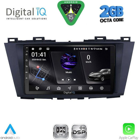 Digital IQ Ηχοσύστημα Αυτοκινήτου για Mazda 5 2011-2020 (Bluetooth/USB/WiFi/GPS/Apple-Carplay/Android-Auto) με Οθόνη Αφής 9"