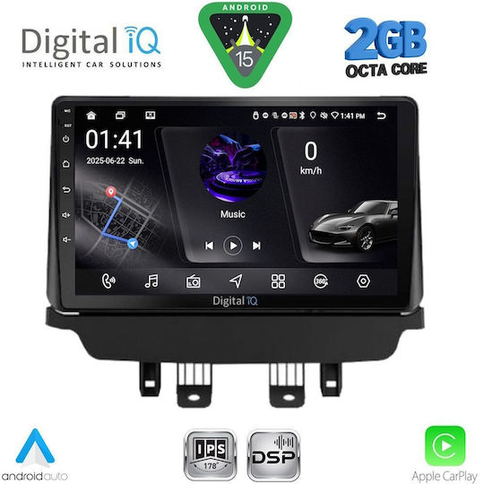 Digital IQ Ηχοσύστημα Αυτοκινήτου για Mazda CX-3 2014 (Bluetooth/USB/WiFi/GPS/Apple-Carplay/Android-Auto) με Οθόνη Αφής 9"