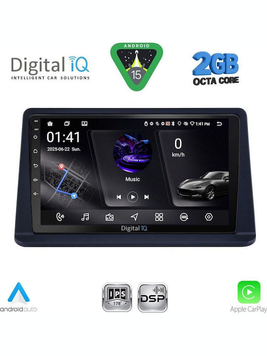 Digital IQ Car Audio System for Mitsubishi Pajero 1999-2006 (Bluetooth/USB/WiFi/GPS/Apple-Carplay/Android-Auto) with Touch Screen 9"
