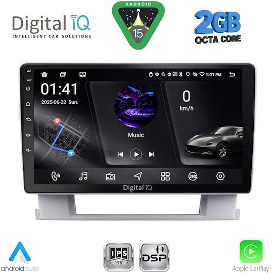 Digital IQ Ηχοσύστημα Αυτοκινήτου για Opel Astra 2011-2016 (Bluetooth/USB/WiFi/GPS/Apple-Carplay/Android-Auto) με Οθόνη Αφής 9"