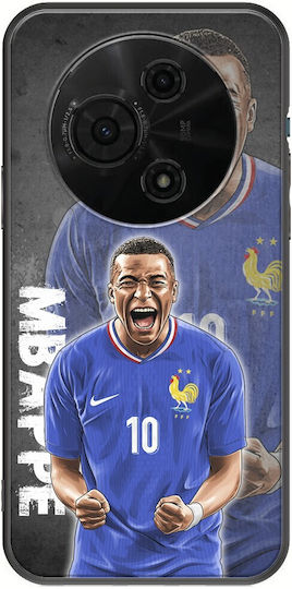 Euro 2024 Kylian Mbappe Tcl 60 Se Черен TPU Силиконов Калъф