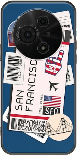 Ticket To San Francisco Tcl 605 Black TPU Black Silicone