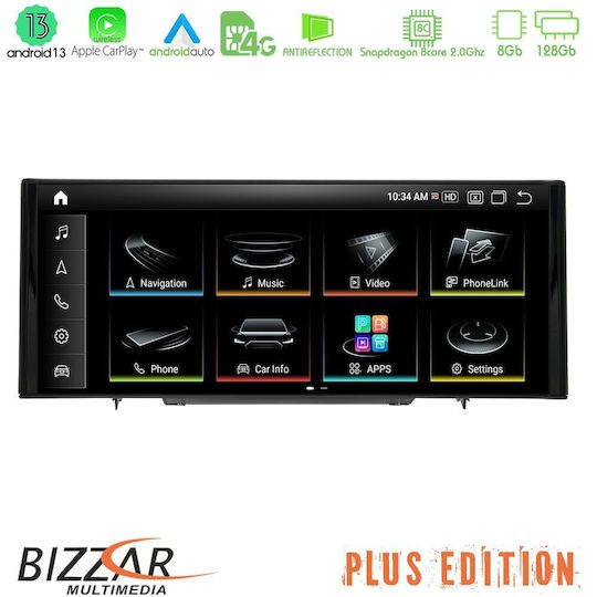 Bizzar Ηχοσύστημα Αυτοκινήτου για Audi A1 2010-2018 (Bluetooth/USB/AUX/WiFi/GPS/Apple-Carplay/Android-Auto/CD) με Οθόνη Αφής 10.25"